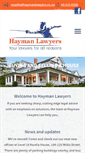 Mobile Screenshot of haymanlawyers.co.nz